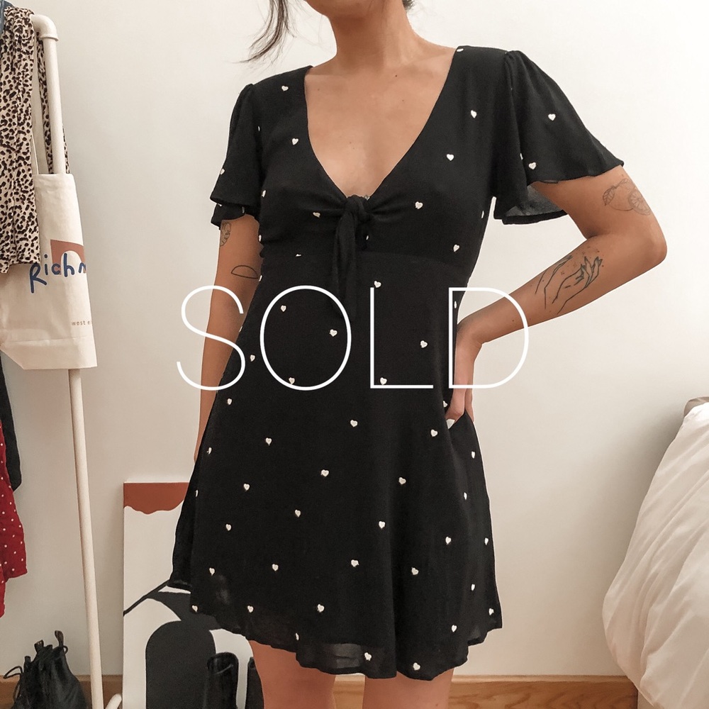 Forever 21 - Embroidered Hearts Dress - S/NWT